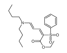 ethyl 2-(benzenesulfonyl)-5-(dibutylamino)penta-2,4-dienoate Structure