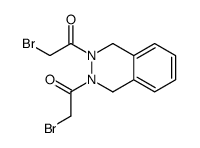2-bromo-1-[3-(2-bromoacetyl)-1,4-dihydrophthalazin-2-yl]ethanone结构式