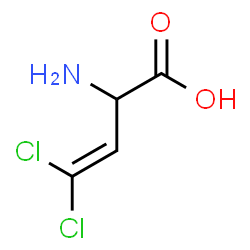 DL-2-AMINO-4,4-DICHLORO-3-BUTENOIC ACID Structure