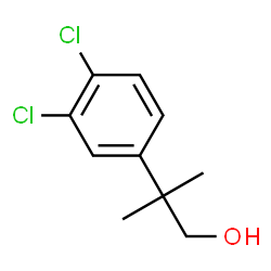 2-(3,4-二氯苯基)-2-甲基丙烷-1-醇结构式