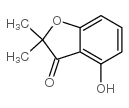 4-羟基-2,2-二甲基苯并呋喃-3-酮结构式