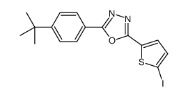 2-(4-tert-butylphenyl)-5-(5-iodothiophen-2-yl)-1,3,4-oxadiazole Structure
