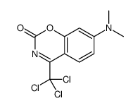 7-(dimethylamino)-4-(trichloromethyl)-1,3-benzoxazin-2-one Structure