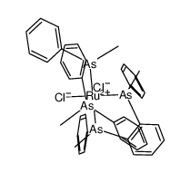 (+)589-λ-anti-cis-C2-dichlorobis((S,S)-o-phenylenebis(methylphenylarsine))ruthenium(II) Structure
