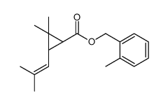 (2-methylphenyl)methyl (1R,3R)-2,2-dimethyl-3-(2-methylprop-1-enyl)cyclopropane-1-carboxylate结构式