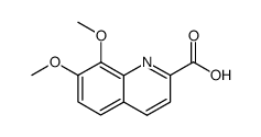 7,8-dimethoxy-quinoline-2-carboxylic acid结构式