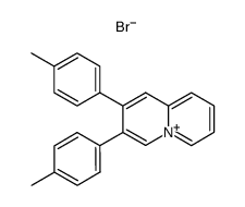 2,3-di-p-tolylquinolizin-5-ium bromide Structure