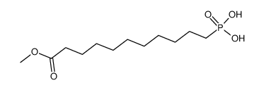 11-methoxy-11-oxoundecylphosphonic acid结构式