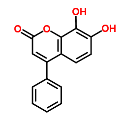 7,8-二羟基-4-苯基香豆素结构式