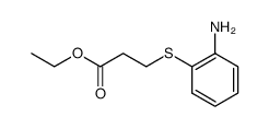 3-(2-amino-phenylsulfanyl)-propionic acid ethyl ester Structure