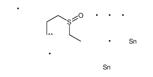 (3-ethylsulfinyl-1-trimethylstannylpropyl)-trimethylstannane Structure