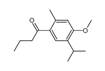1-(5-isopropyl-4-methoxy-2-methyl-phenyl)-butan-1-one Structure
