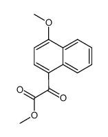 (4-methoxy-[1]naphthyl)-glyoxylic acid methyl ester结构式