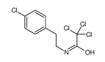 2,2,2-trichloro-N-[2-(4-chlorophenyl)ethyl]acetamide结构式