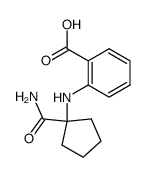 N-(1-carbamoyl-cyclopentyl)-anthranilic acid结构式