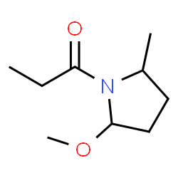 Pyrrolidine,2-methoxy-5-methyl-1-propionyl- (2CI) Structure