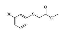Acetic acid, 2-[(3-bromophenyl)thio]-, methyl ester结构式