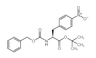(S)-2-(((苄氧基)羰基)氨基)-3-(4-硝基苯基)丙酸叔丁酯结构式