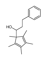 1-(1,2,3,4,5-pentamethyl-2,4-cyclopentadienyl)-3-phenyl-1-propanol结构式