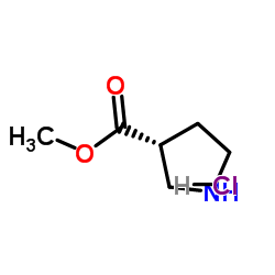 (R)-吡咯烷-3-甲酸甲酯盐酸盐结构式
