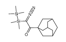 1-(1-Adamantyl)-2-diazo-2-(pentamethyldisilanyl)ethanone结构式