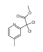 methyl 2,2-dichloro-2-(4-methyl-2-pyridyl)acetate结构式