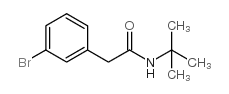 2-(3-溴苯基)-叔丁基乙酰胺结构式