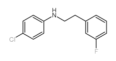 (4-氯苯基)-[2-(3-氟苯基)-乙基]-胺结构式