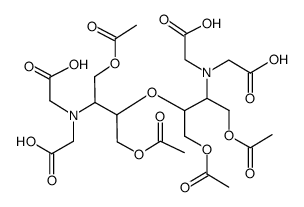 四乙酰氧基甲基双(2-氨基乙基)醚N,N,N',N'-四乙酸结构式