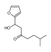 1-(furan-2-yl)-1-hydroxy-6-methylheptan-3-one Structure