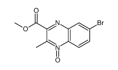 methyl 7-bromo-3-methyl-4-oxidoquinoxalin-4-ium-2-carboxylate结构式