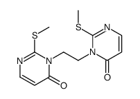 2-methylsulfanyl-3-[2-(2-methylsulfanyl-6-oxopyrimidin-1-yl)ethyl]pyrimidin-4-one结构式