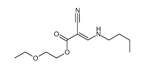 2-ethoxyethyl 3-(butylamino)-2-cyanoprop-2-enoate Structure