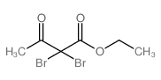 2,2-Dibromo-3-oxo-butyric acid ethyl ester结构式
