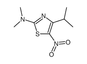 N,N-dimethyl-5-nitro-4-propan-2-yl-1,3-thiazol-2-amine Structure