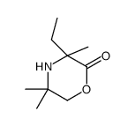 3-ethyl-3,5,5-trimethylmorpholin-2-one Structure