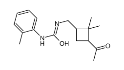 1-[(3-acetyl-2,2-dimethylcyclobutyl)methyl]-3-(2-methylphenyl)urea结构式