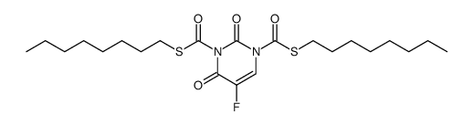 1,3-bis(octylthio)carbonyl-5-fluorouracil结构式