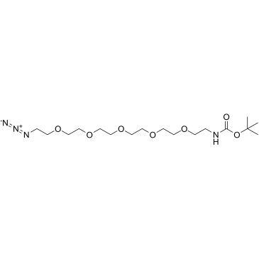Boc-NH-PEG5-azide结构式