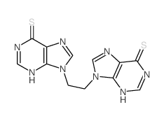 9-[2-(6-sulfanylidene-3H-purin-9-yl)ethyl]-3H-purine-6-thione Structure