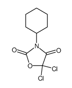 2,4-Oxazolidinedione, 5,5-dichloro-3-cyclohexyl Structure