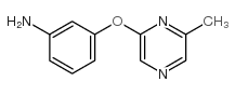 3-[(6-甲基-2-吡嗪)氧基]苯胺结构式