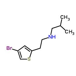 N-[2-(4-Bromo-2-thienyl)ethyl]-2-methyl-1-propanamine结构式