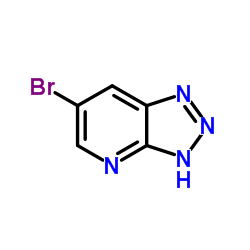 6-溴-1H-1,2,3-三唑[4,5-BA]吡啶结构式