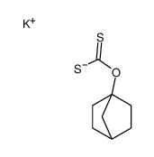 O-bicyclo[2.2.1]heptyl hydrogen dithiocarbonate , potassium salt Structure