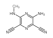 3-氨基-5-(甲基氨基)-2,6-吡嗪二甲腈结构式
