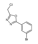 2-(3-溴苯基)-5-(氯甲基)-1,3,4-恶二唑结构式