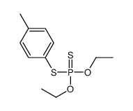Phosphorodithioic acid O,O-diethyl S-(p-tolyl) ester structure