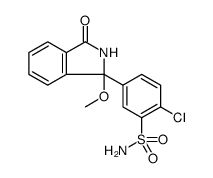 Benzenesulfonamide, 2-chloro-5-(2,3-dihydro-1-methoxy-3-oxo-1H-isoindol-1-yl) Structure