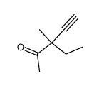 3-acetyl-3-methyl-1-pentyne Structure